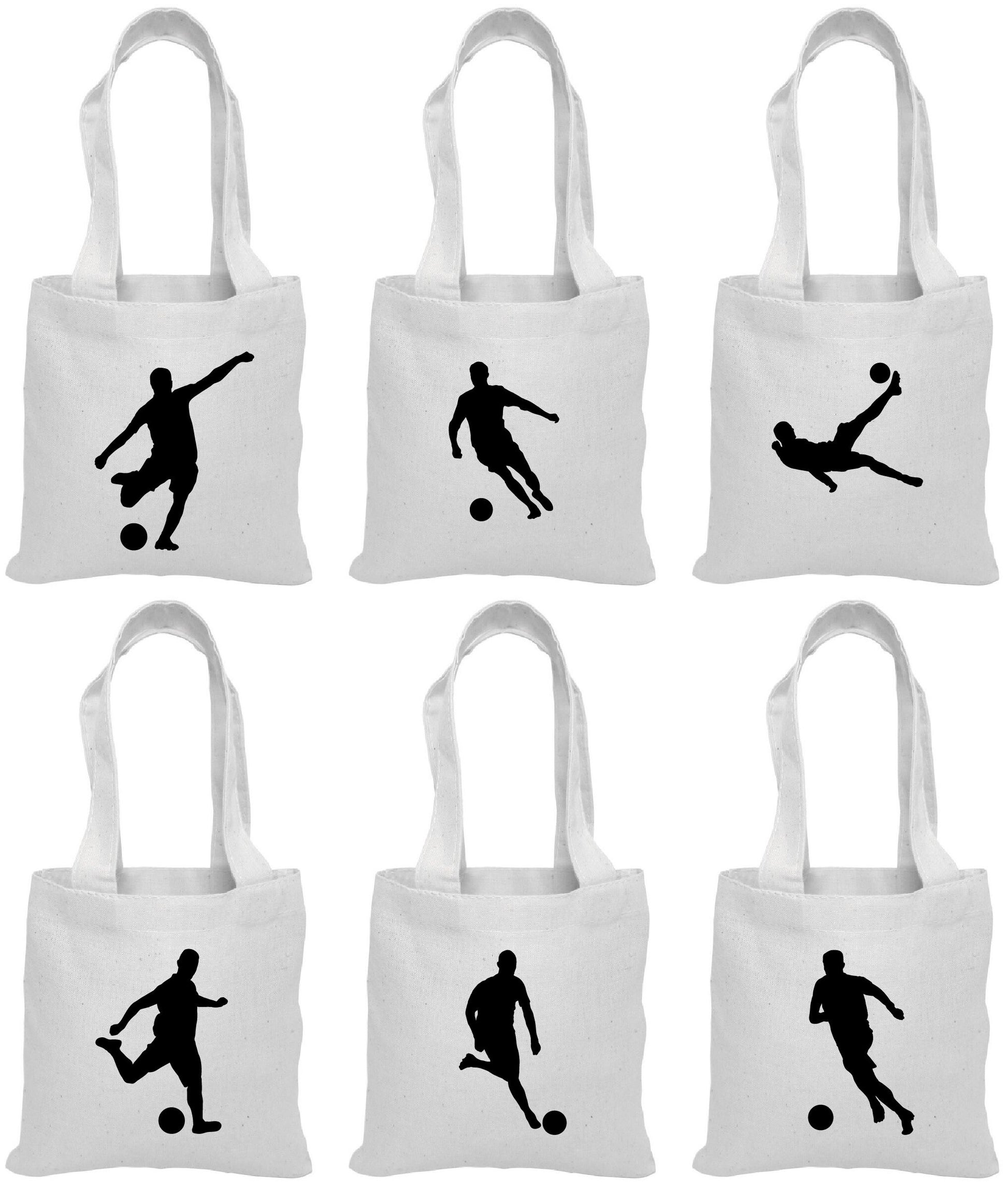 Soccer Party Favor Bags - Perfect for Soccer Themed Parties and Events! - Set of Six