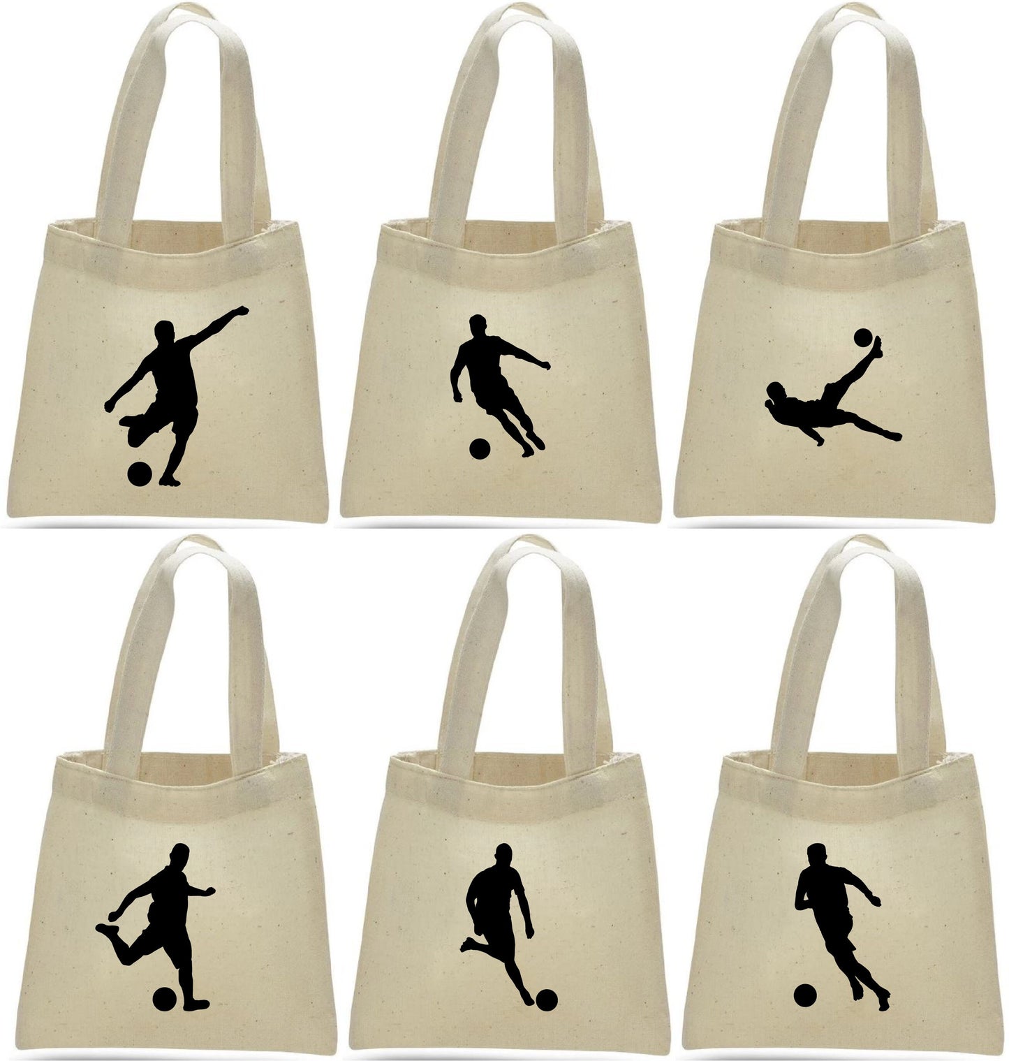 Soccer Party Favor Bags - Perfect for Soccer Themed Parties and Events! - Set of Six