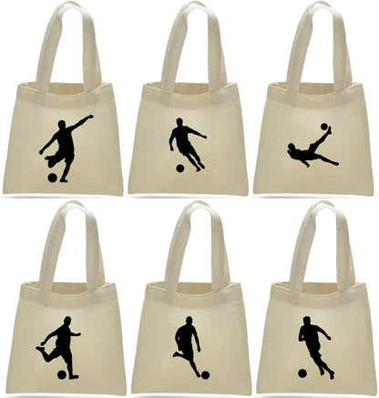 Soccer Party Favor Bags - Perfect for Soccer Themed Parties and Events! - Set of Six