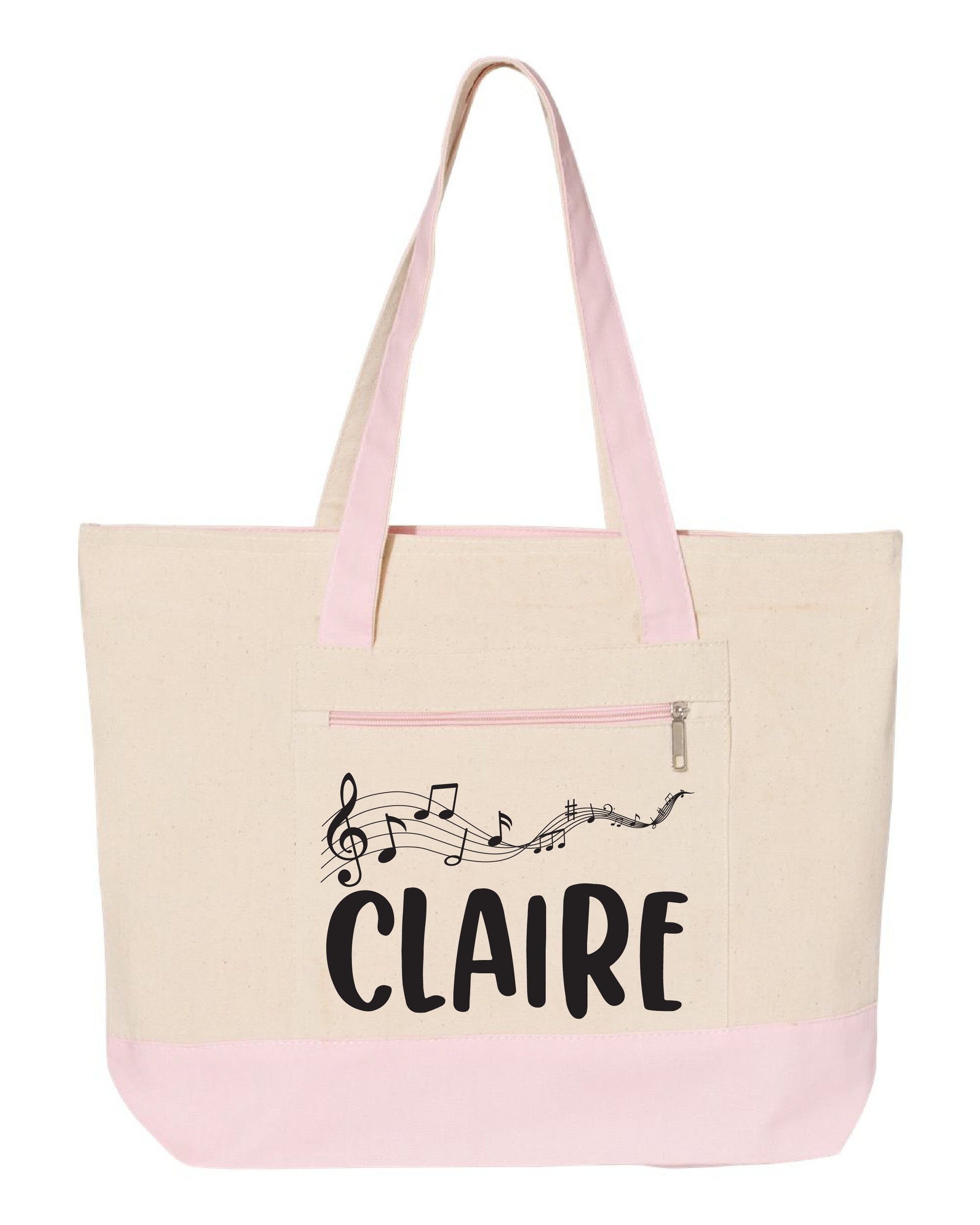 Gift for Musicians and Music Teachers - Custom Music Tote Bag