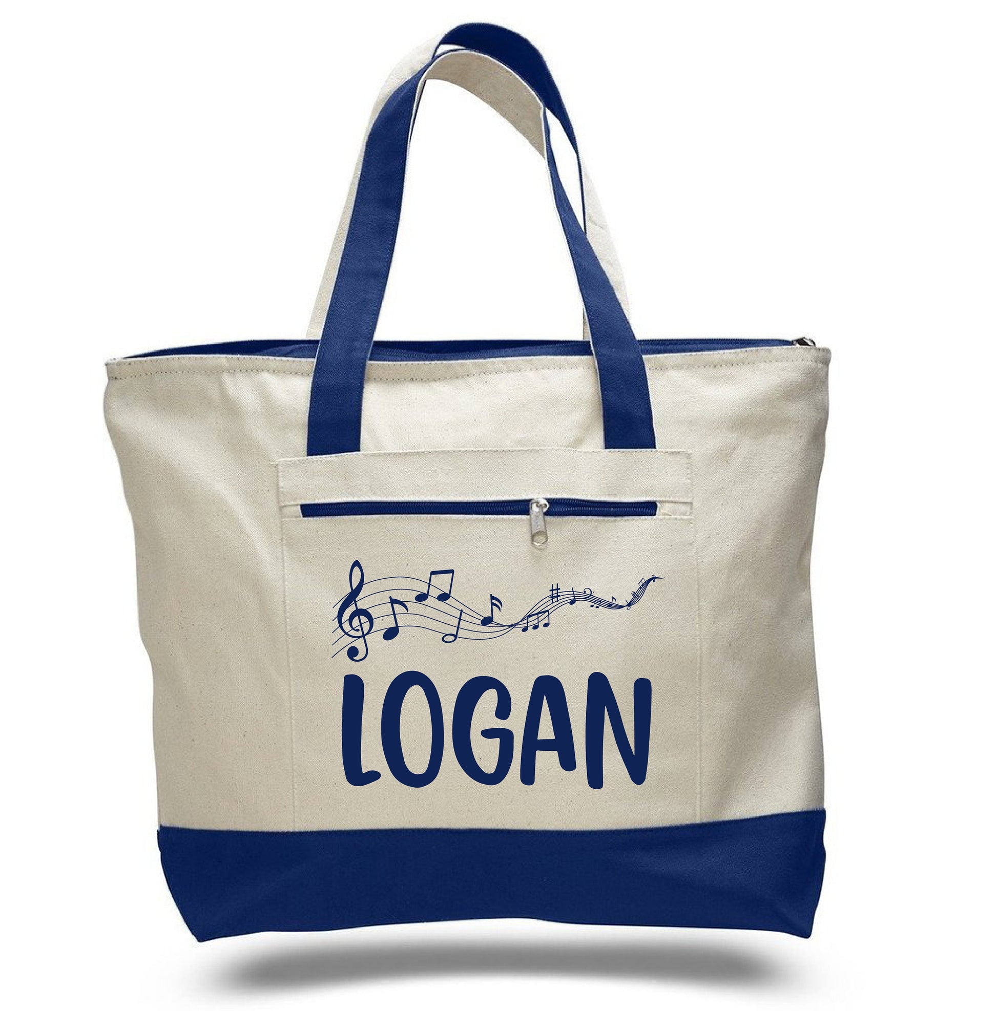 Gift for Musicians and Music Teachers - Custom Music Tote Bag