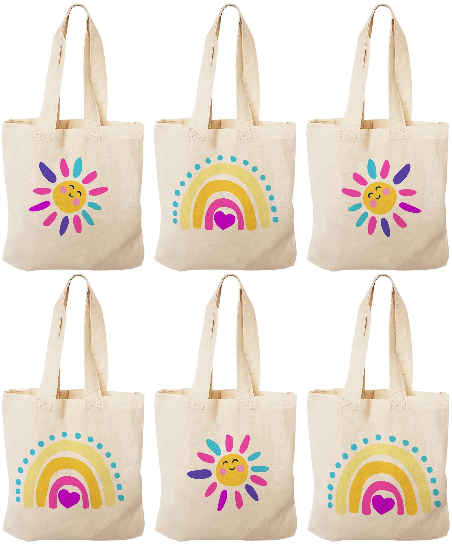 Rainbow Treat Bags, Sunshine Gift Bags, Rainbow Party Favor Bags, Rainbow Party Favors, Rainbow Party Bags, Sun, Rainbow Party, Rainbow Bags