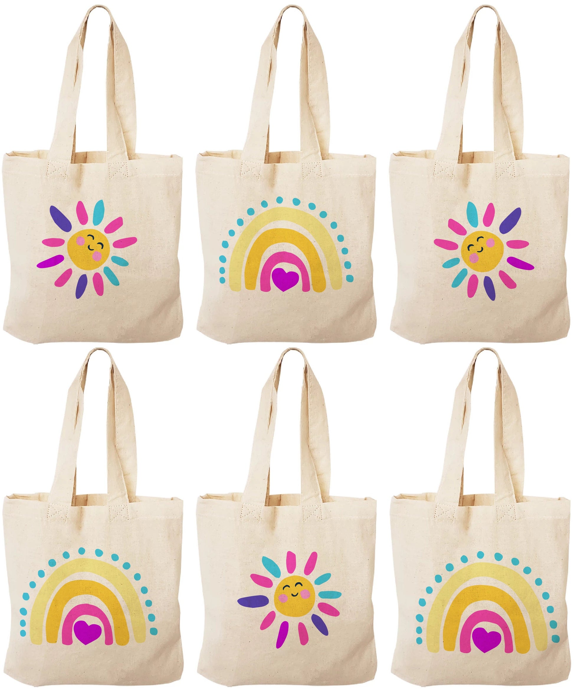 Rainbow Treat Bags, Sunshine Gift Bags, Rainbow Party Favor Bags, Rainbow Party Favors, Rainbow Party Bags, Sun, Rainbow Party, Rainbow Bags