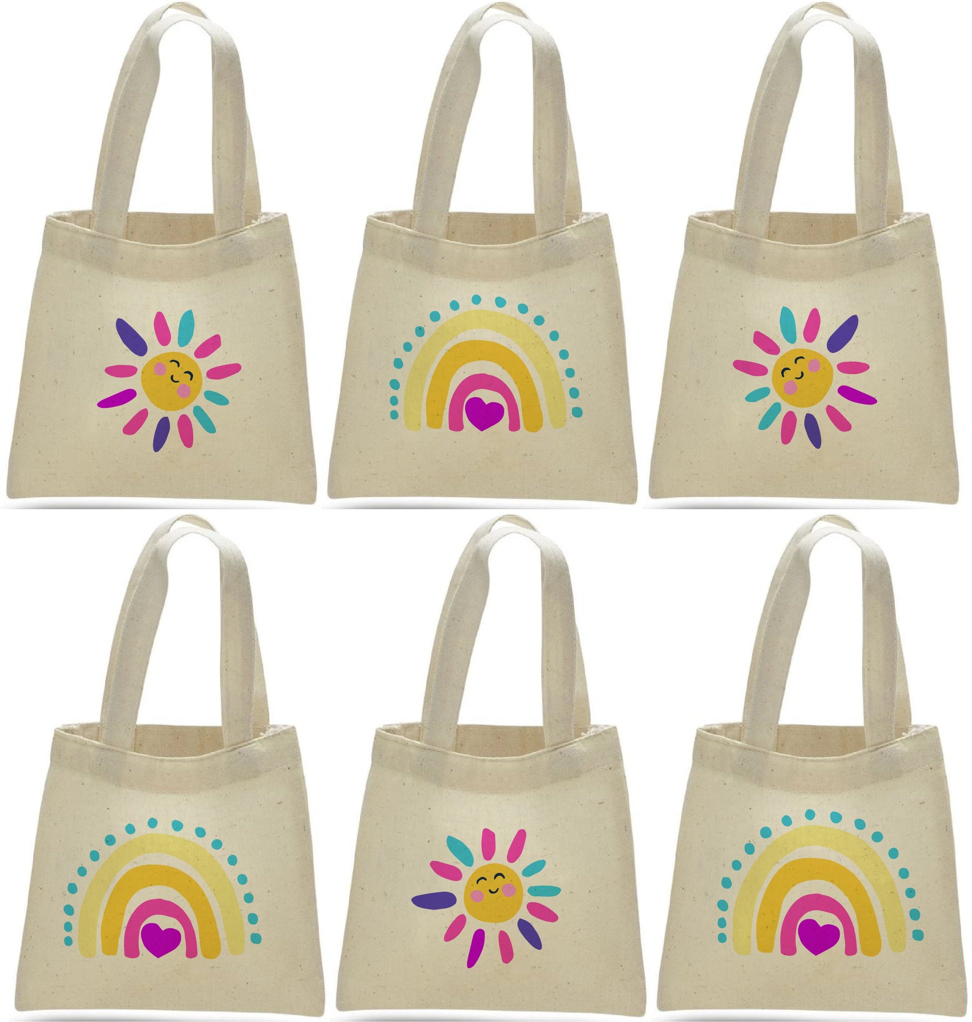 Rainbow Treat Bags, Sunshine Gift Bags, Rainbow Party Favor Bags, Rainbow Party Favors, Rainbow Party Bags, Sun, Rainbow Party, Rainbow Bags