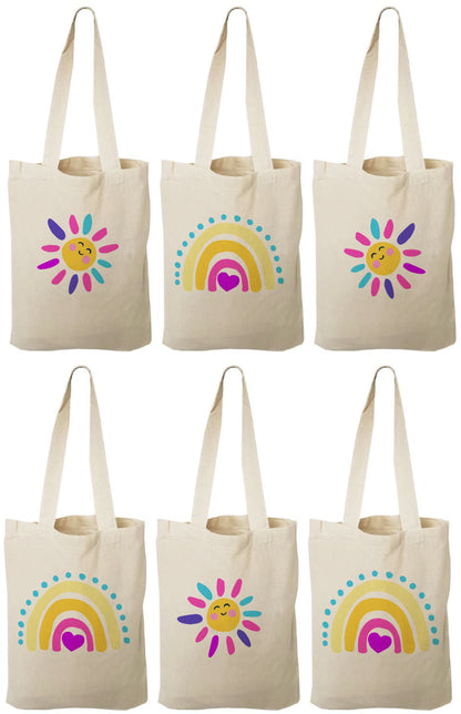 Rainbow Treat Bags, Sunshine Gift Bags, Rainbow Party Favor Bags, Rainbow Party Favors, Rainbow Party Bags, Sun, Rainbow Party, Rainbow Bags