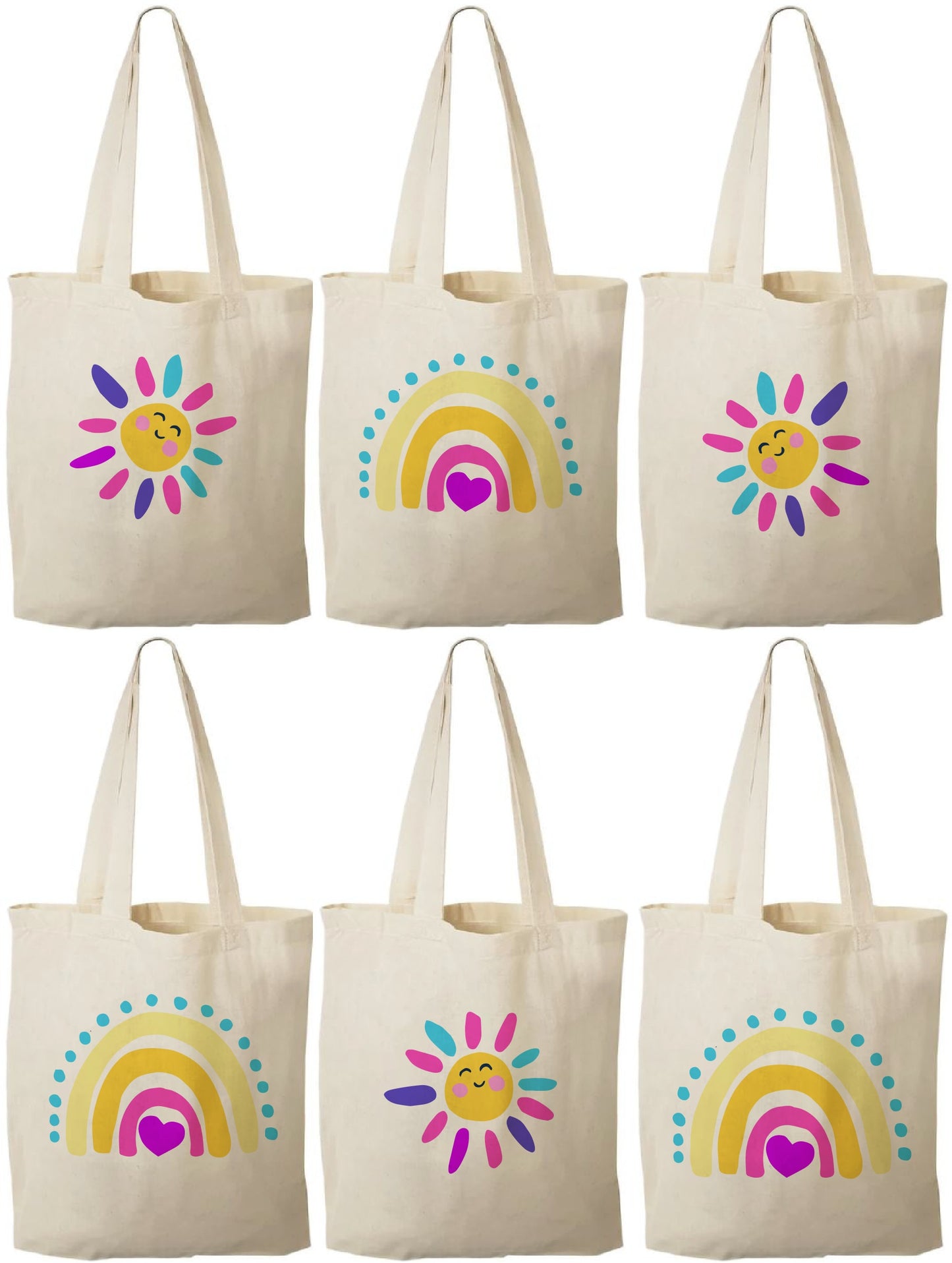 Rainbow Treat Bags, Sunshine Gift Bags, Rainbow Party Favor Bags, Rainbow Party Favors, Rainbow Party Bags, Sun, Rainbow Party, Rainbow Bags