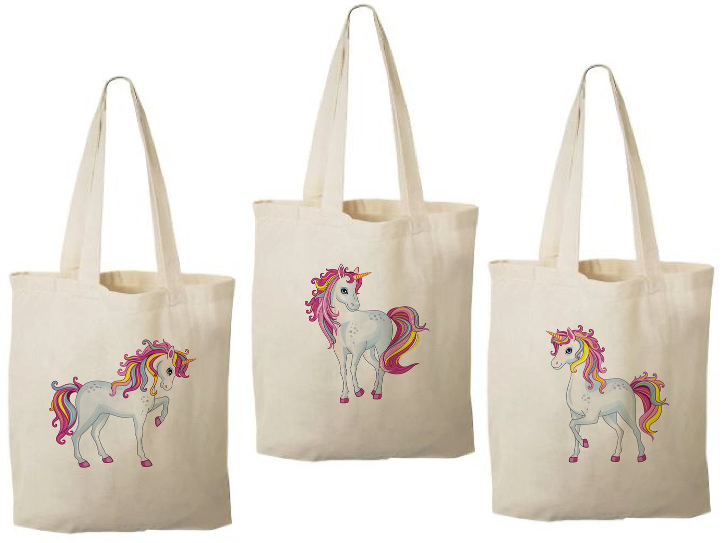 Unicorn Party Favor Bags - Set of Three Bags