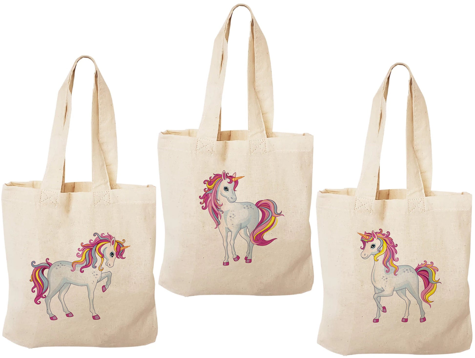 Unicorn Party Favor Bags - Set of Three Bags