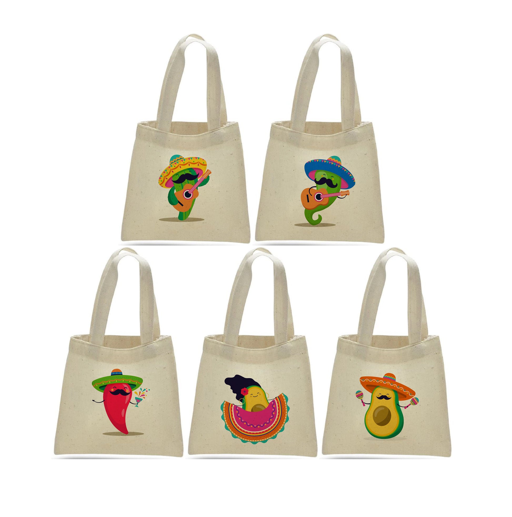 Fiesta Party Favor Bags - Set of Five Bags