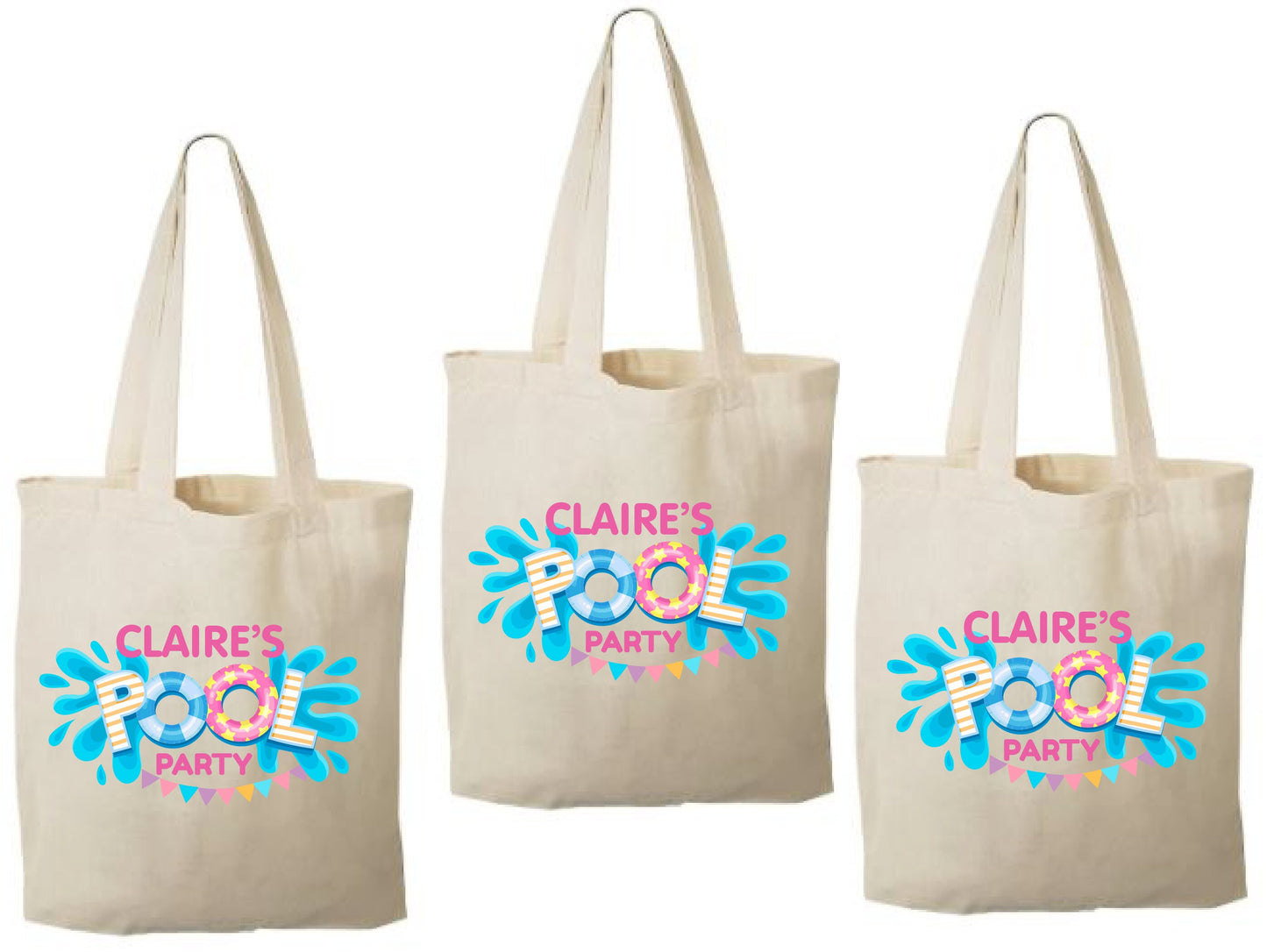3 Pool Party Gift Bags