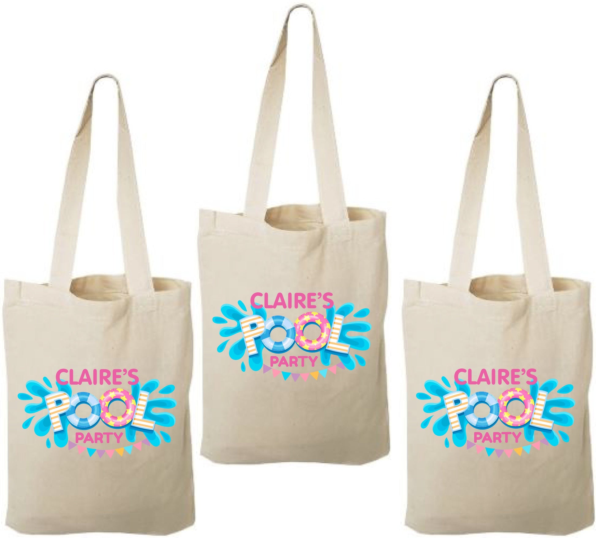 3 Pool Party Gift Bags