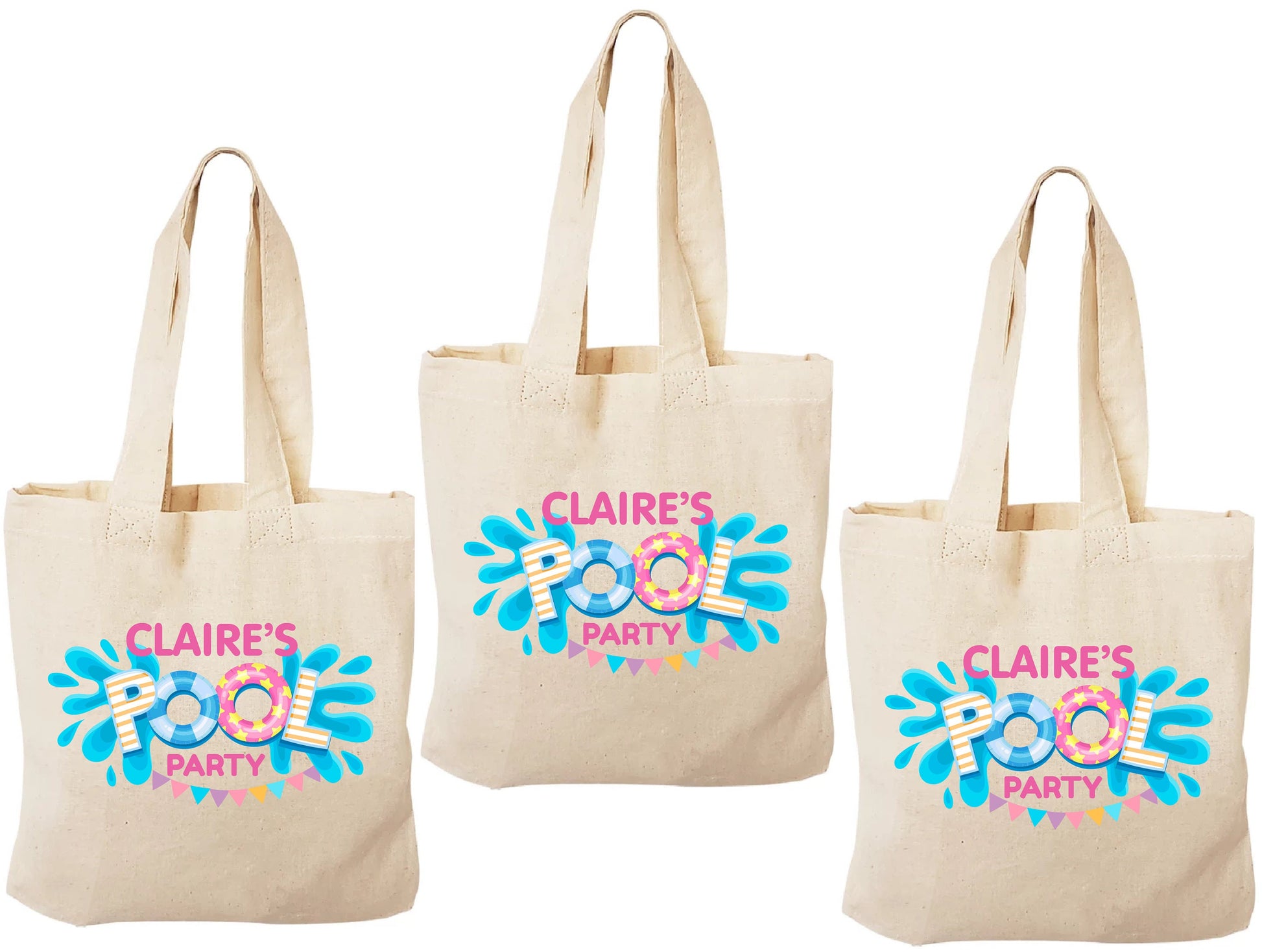 3 Pool Party Gift Bags