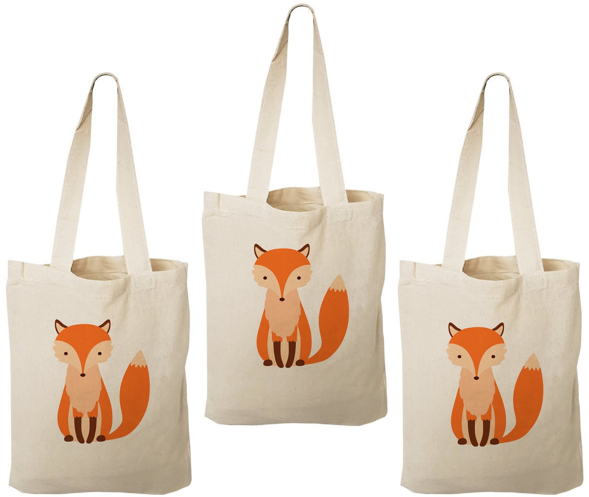 Fox Party Favor Bags - Perfect for Fox or Woodland Themed Parties! - Set of Three