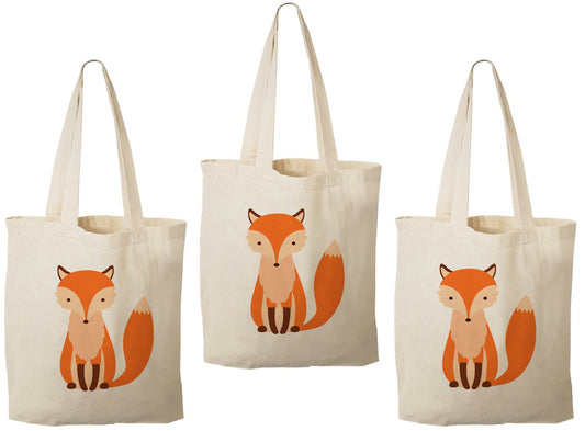 Fox Party Favor Bags - Perfect for Fox or Woodland Themed Parties! - Set of Three