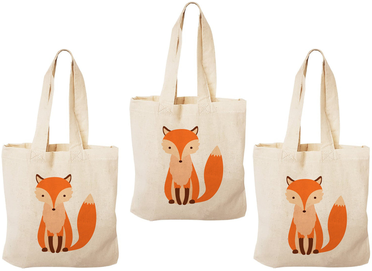 Fox Party Favor Bags - Perfect for Fox or Woodland Themed Parties! - Set of Three