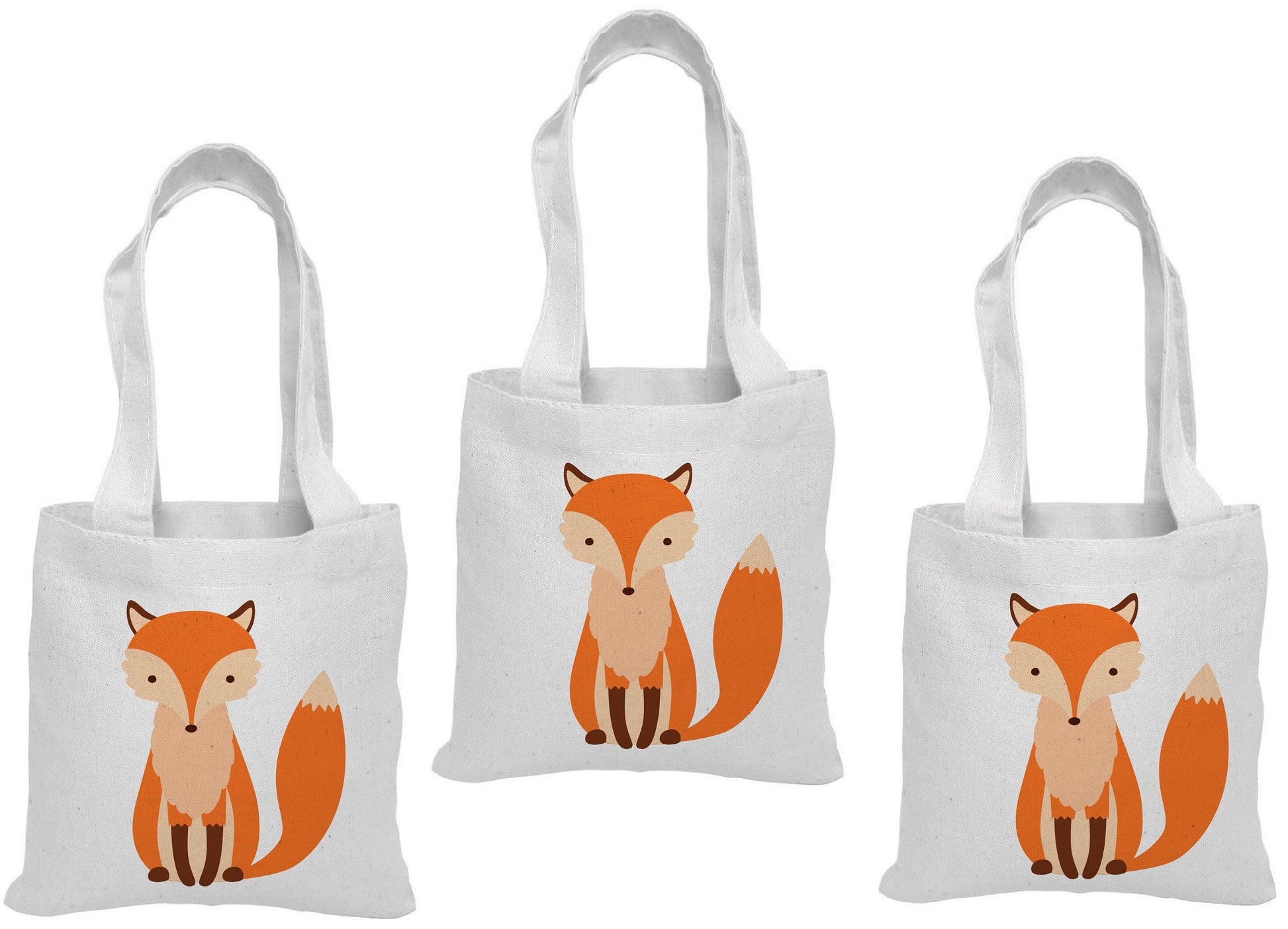 Fox Party Favor Bags - Perfect for Fox or Woodland Themed Parties! - Set of Three