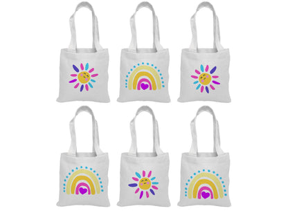 Rainbow Treat Bags, Sunshine Gift Bags, Rainbow Party Favor Bags, Rainbow Party Favors, Rainbow Party Bags, Sun, Rainbow Party, Rainbow Bags
