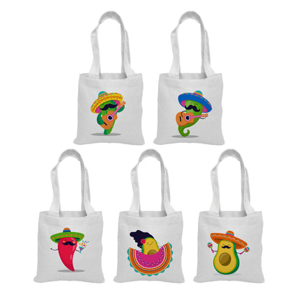 Fiesta Party Favor Bags - Set of Five Bags