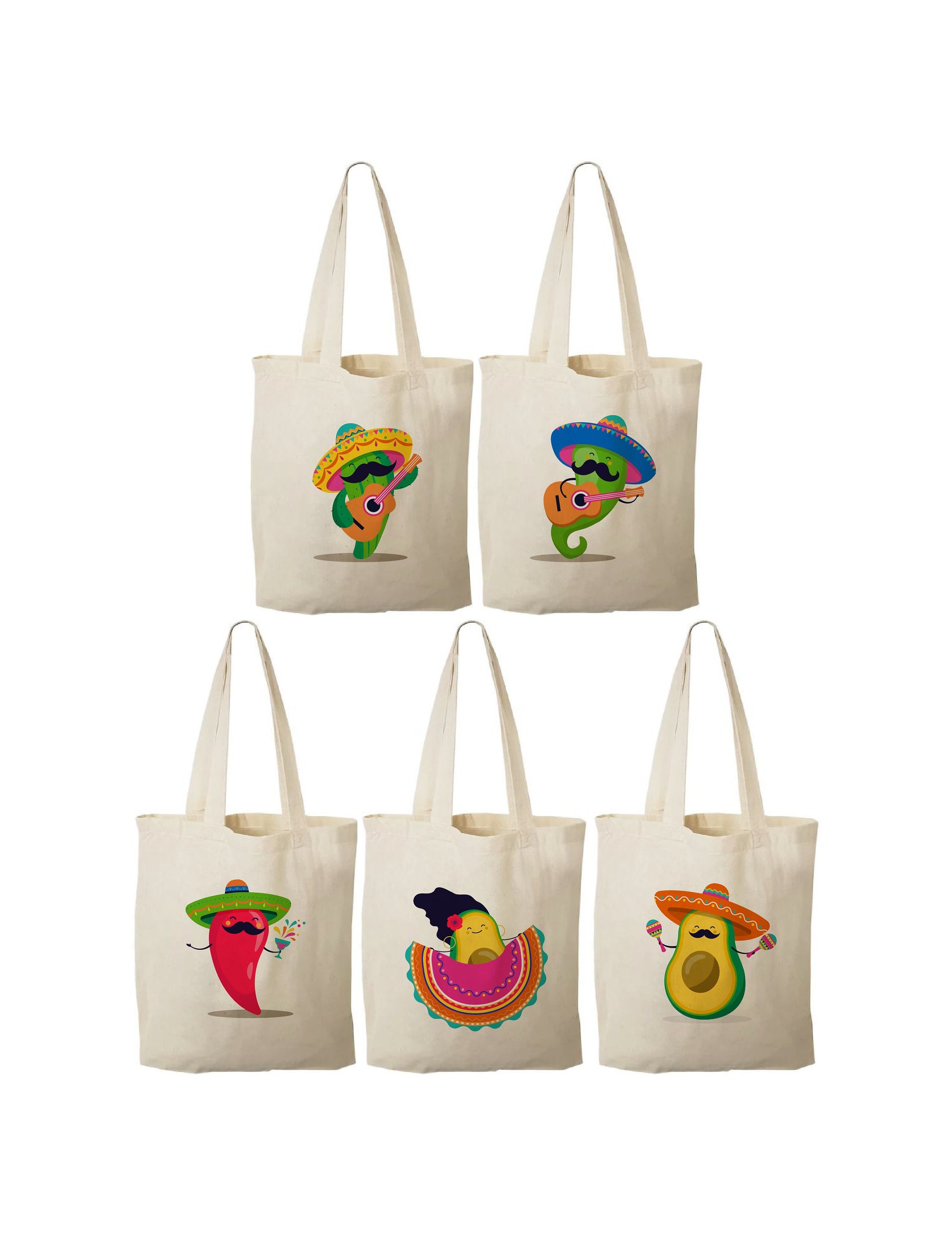 Fiesta Party Favor Bags - Set of Five Bags