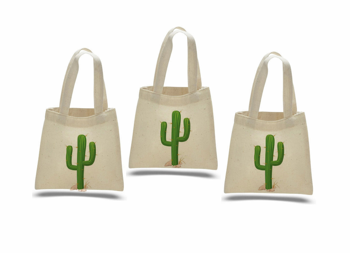 Cactus Party Favor Bags - Set of Three Bags