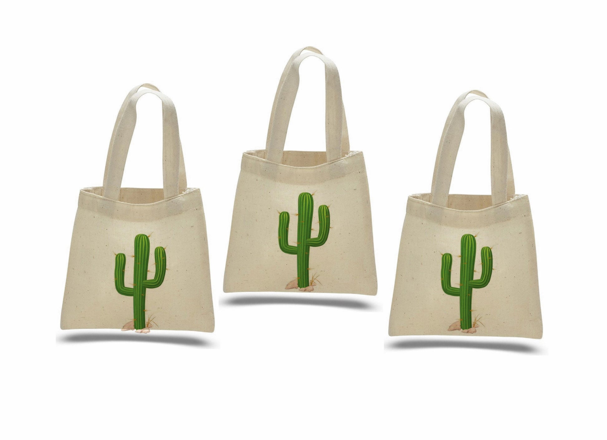 Cactus Party Favor Bags - Set of Three Bags