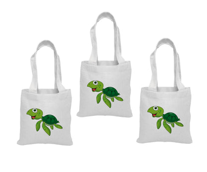 Sea Turtle Party Favor Bags - Set of Three Bags