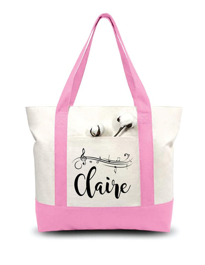 Musician Gift - Personalized Music Tote Bag