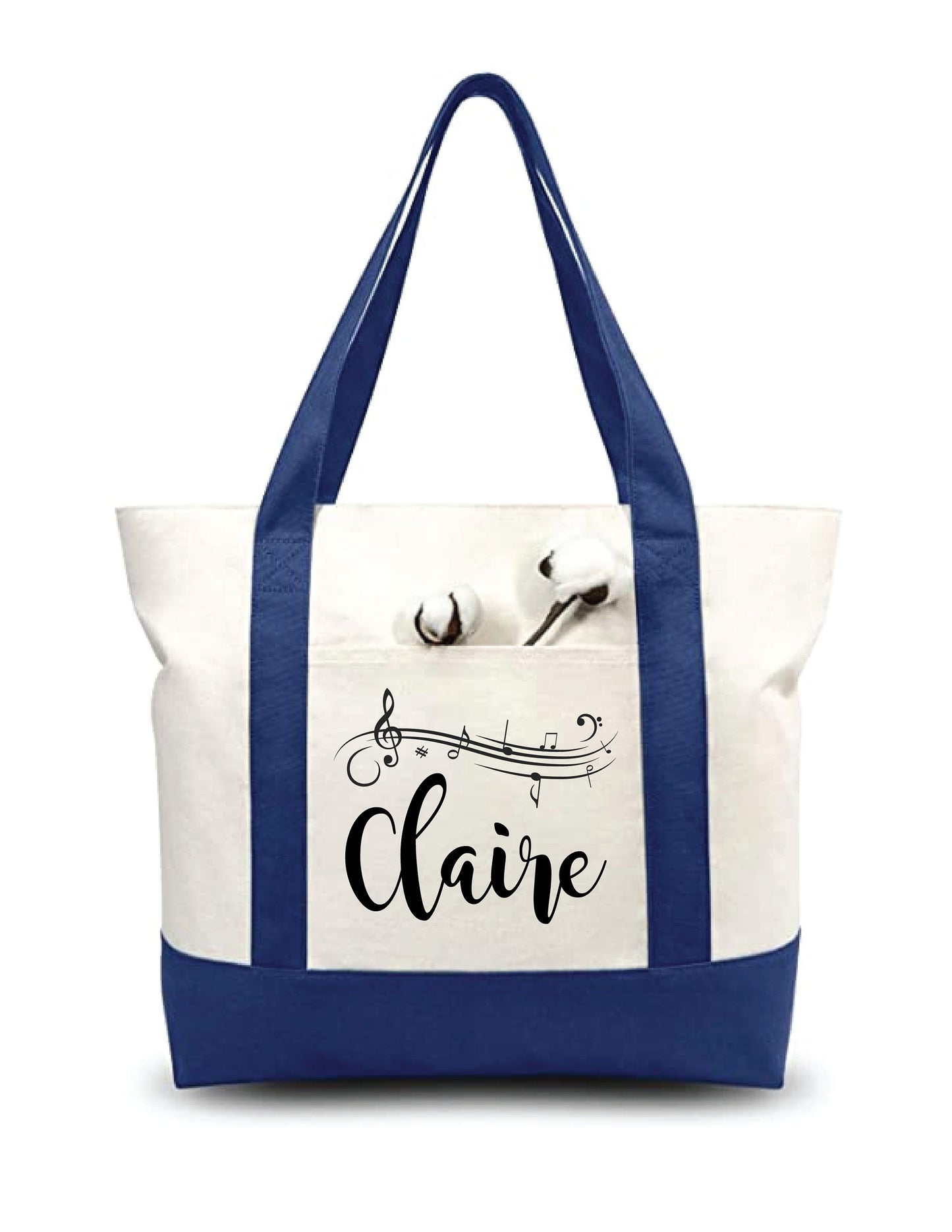 Musician Gift - Personalized Music Tote Bag