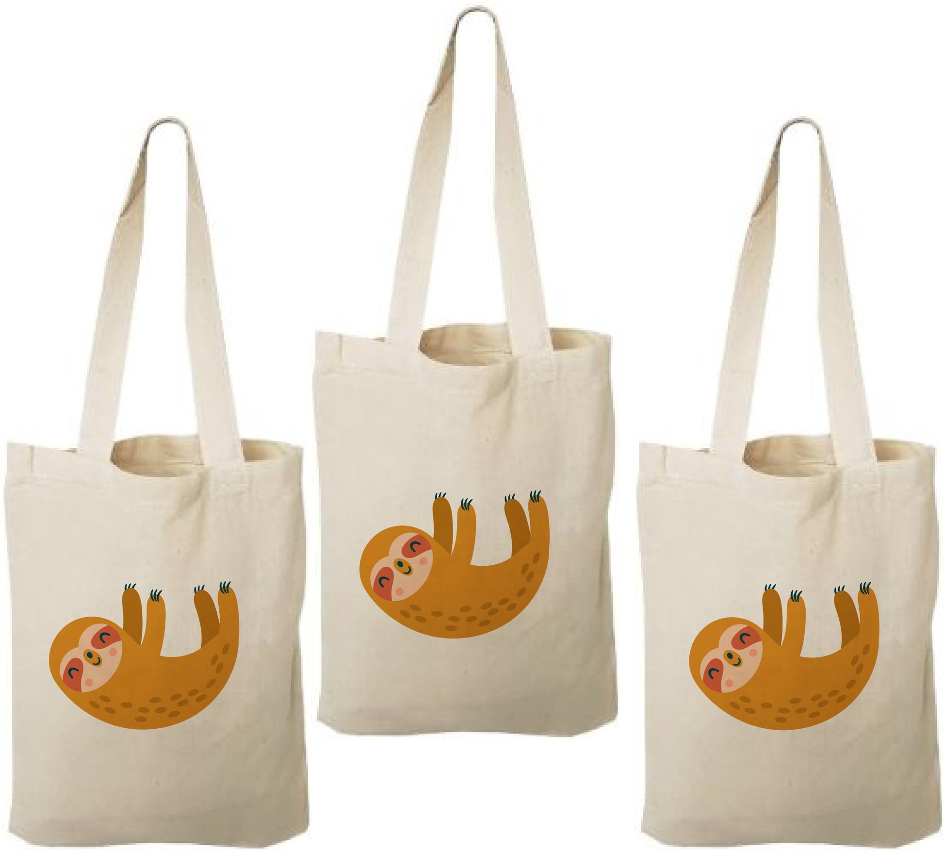 Sloth Party Favor Bags - Set of Three Bags