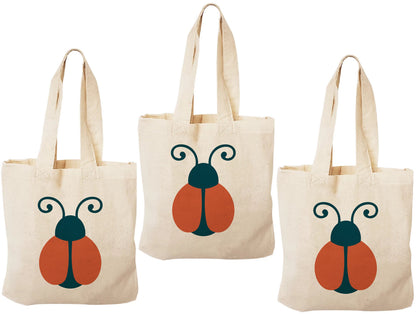 Ladybug Party Favor Bags - Set of Three Bags