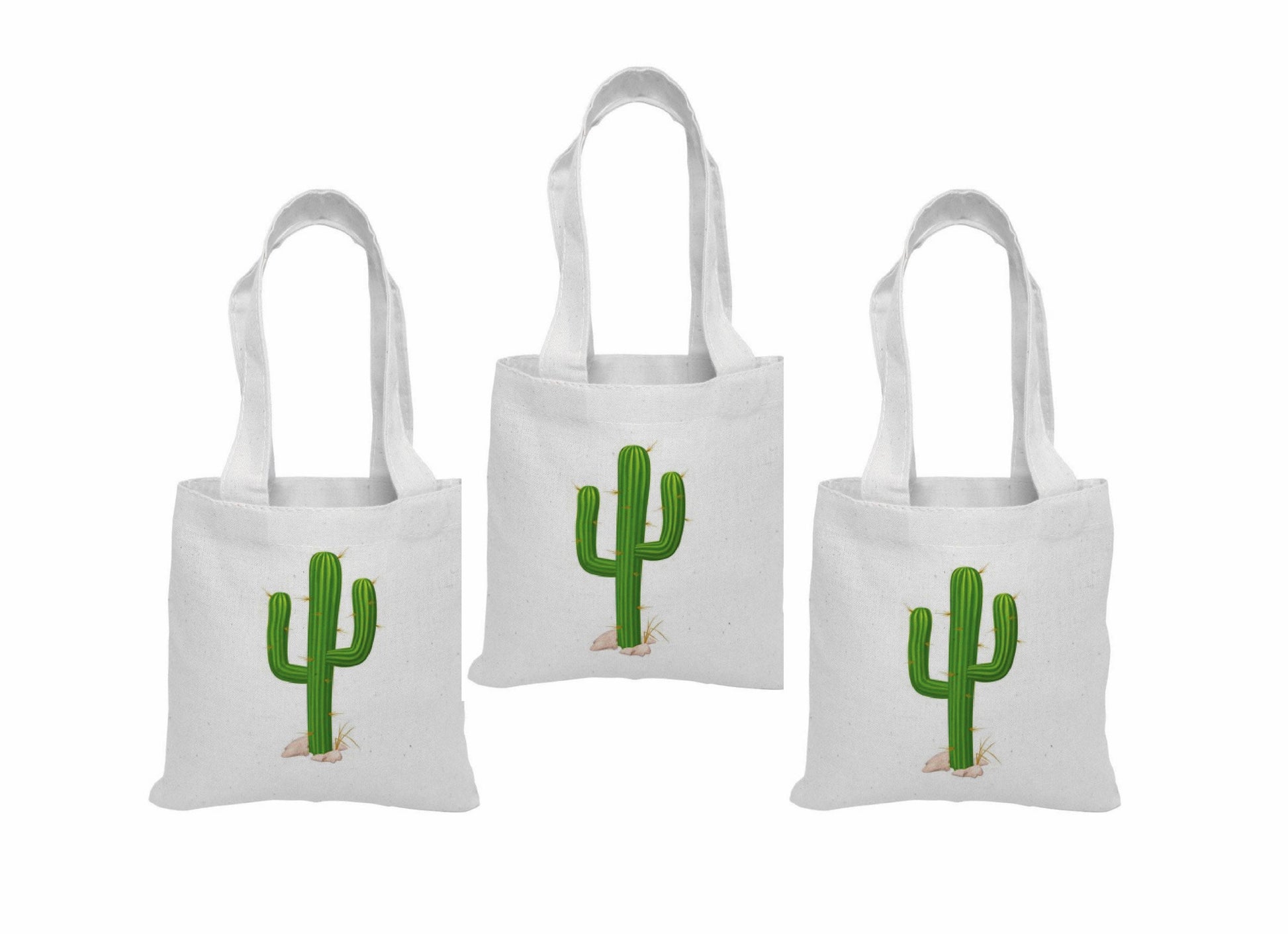Cactus Party Favor Bags - Set of Three Bags