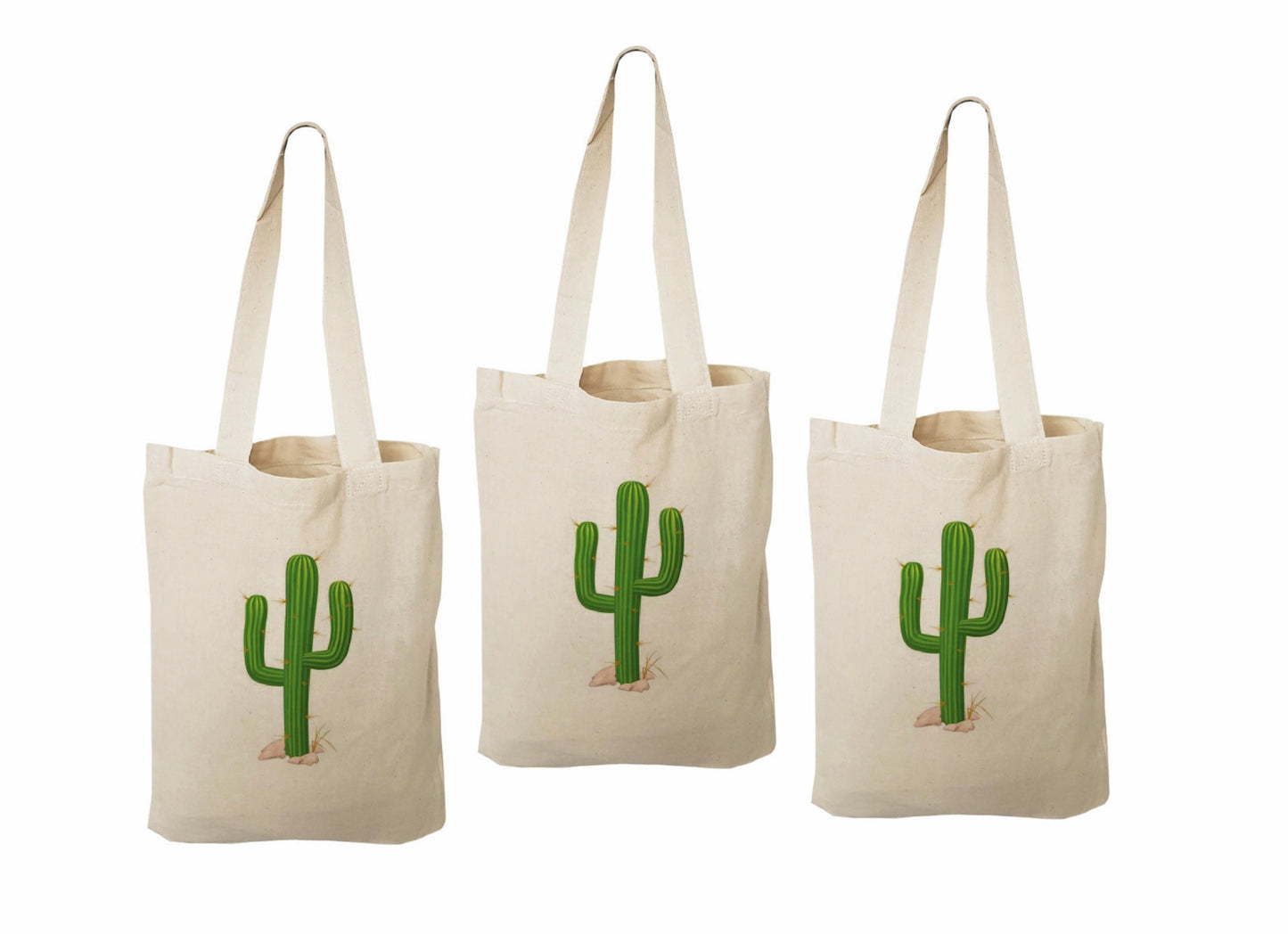Cactus Party Favor Bags - Set of Three Bags