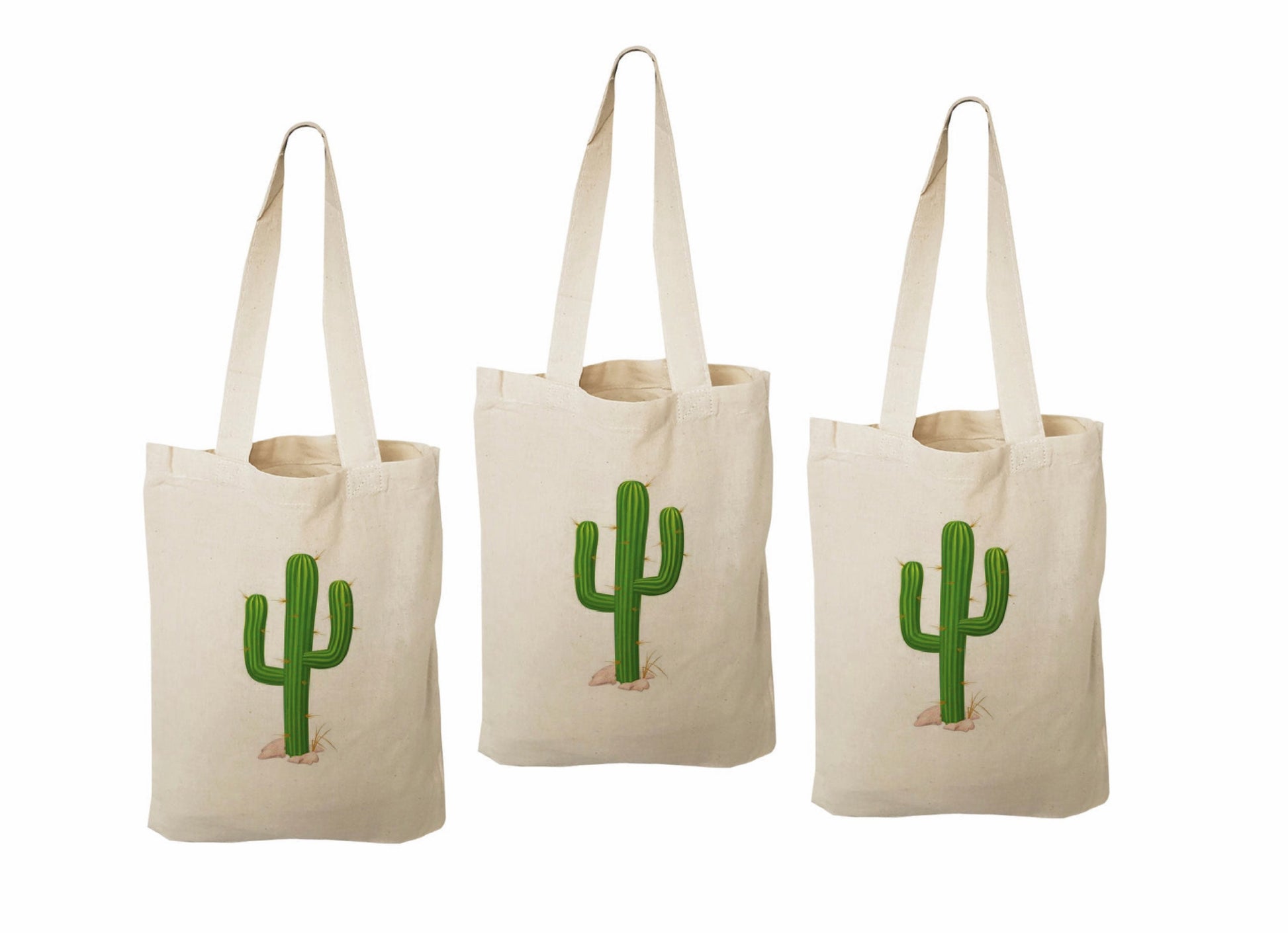 Cactus Party Favor Bags - Set of Three Bags