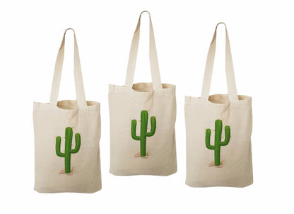 Cactus Party Favor Bags - Set of Three Bags