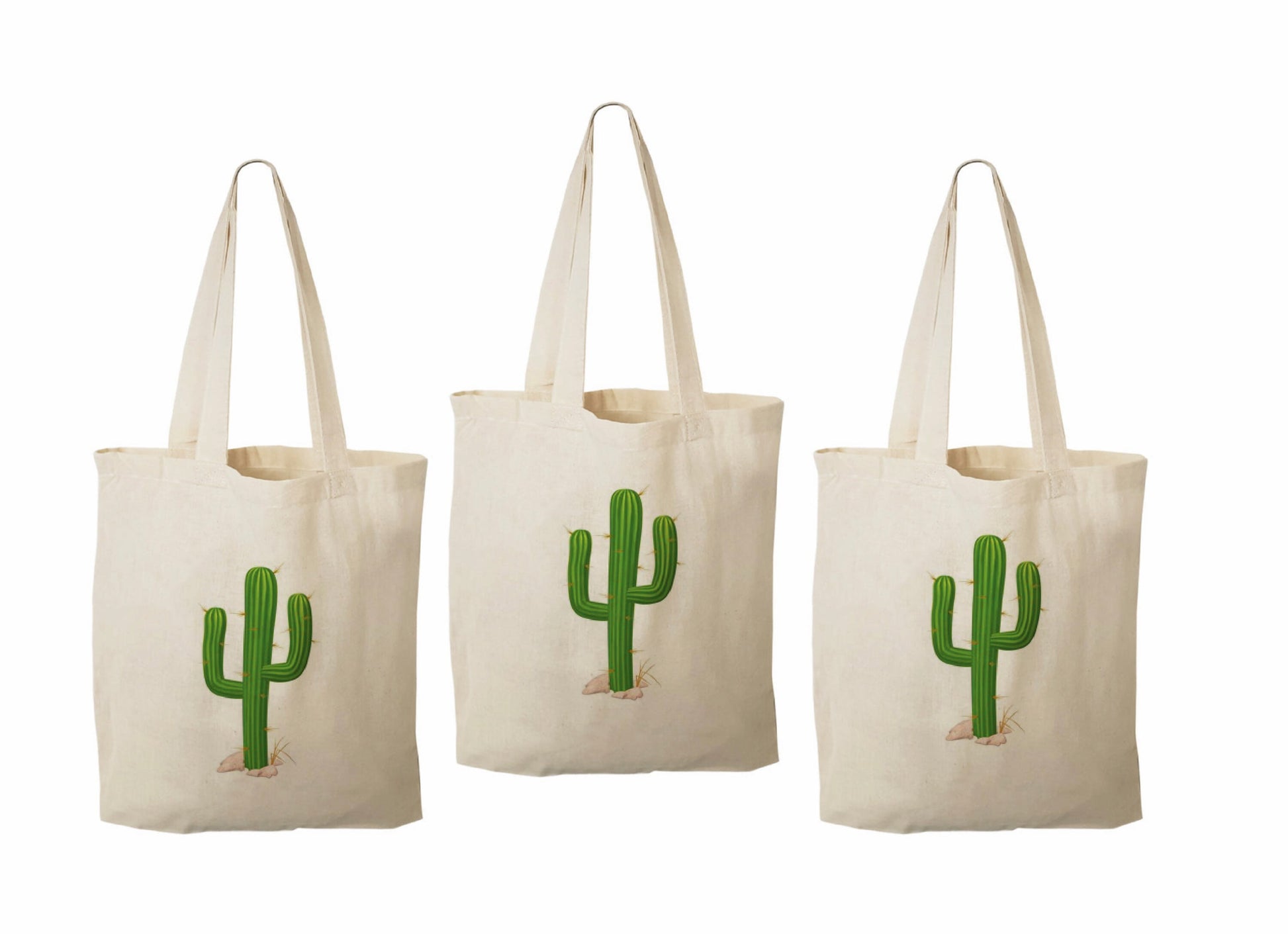 Cactus Party Favor Bags - Set of Three Bags