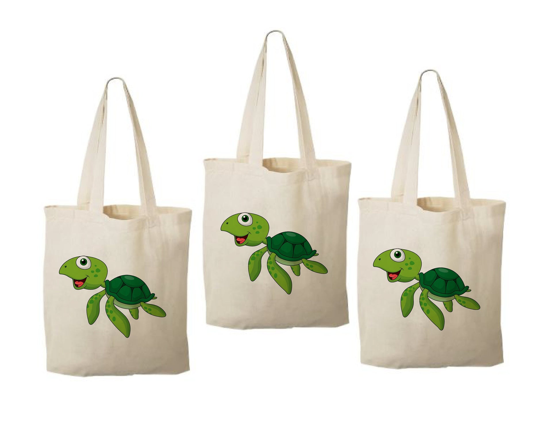 Sea Turtle Party Favor Bags - Set of Three Bags