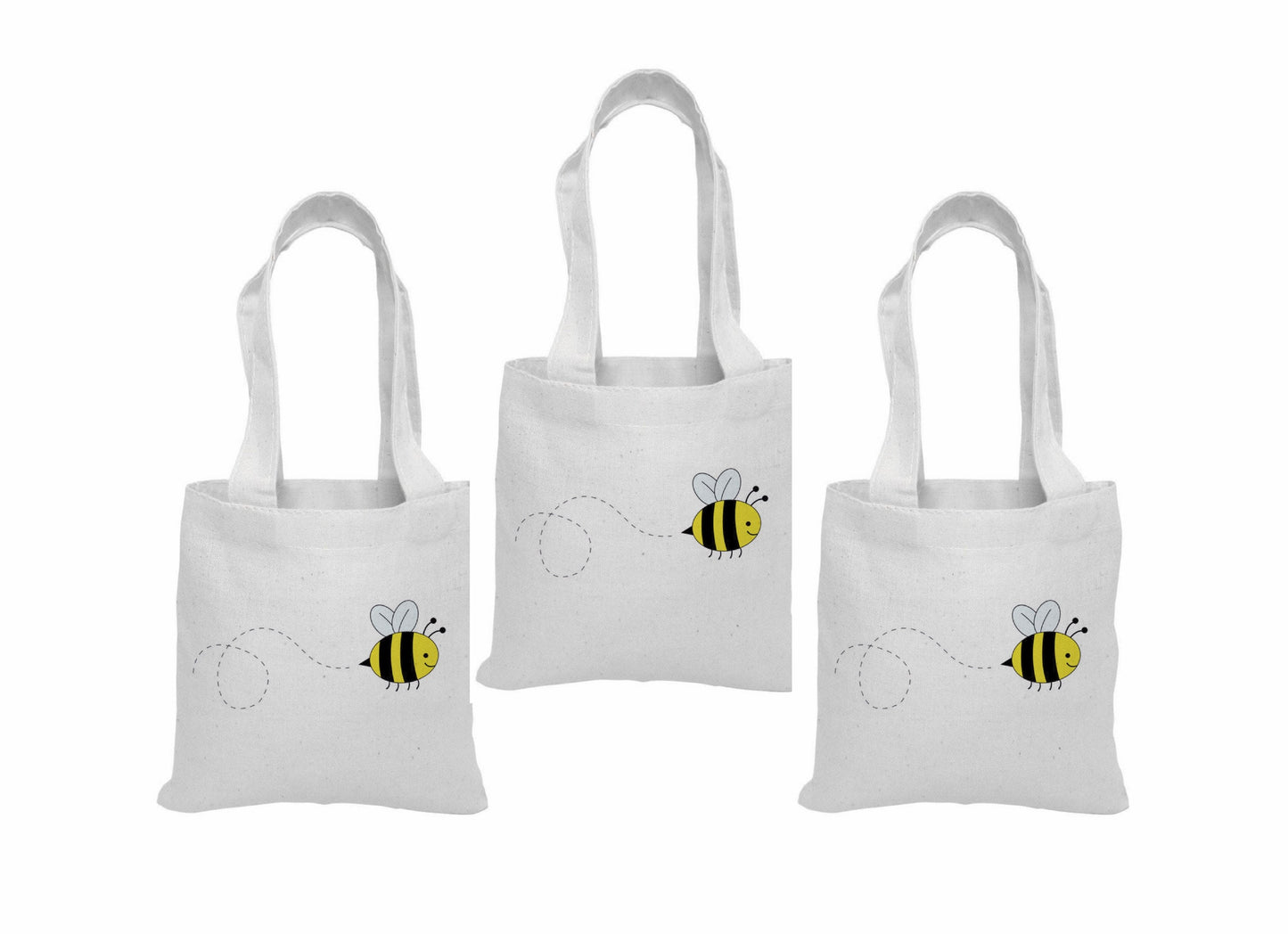 Bee Party Favor Bags – Bumble Bee Design, Set of 3