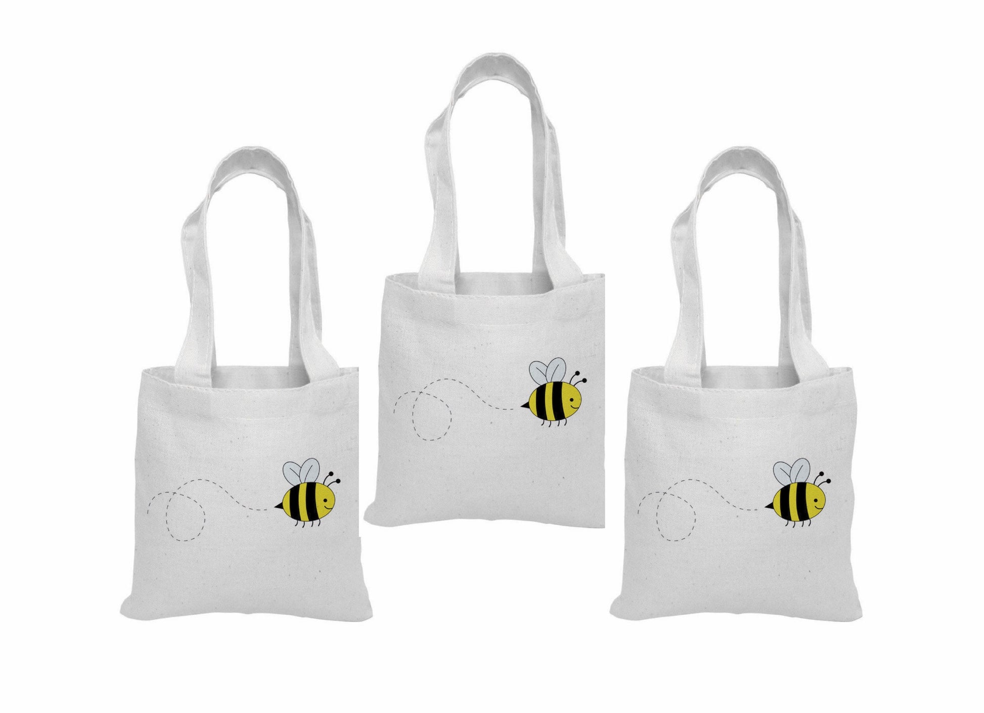 Bee Party Favor Bags – Bumble Bee Design, Set of 3