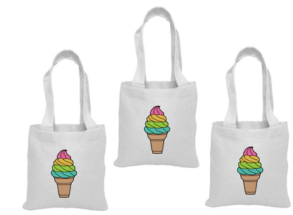 Ice Cream Party Favor Bags - Set of Three Bags
