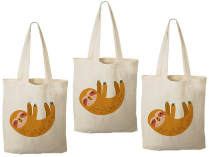 Sloth Party Favor Bags - Set of Three Bags