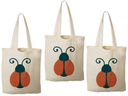 Ladybug Party Favor Bags - Set of Three Bags