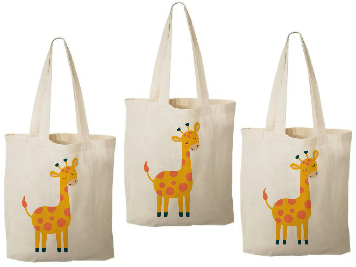 Giraffe Party Favor Bags - Set of Three Bags
