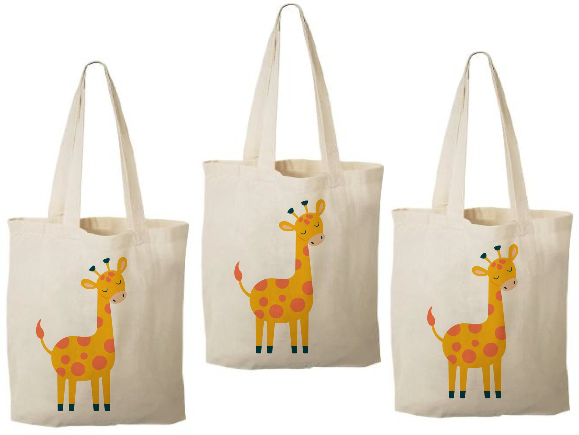 Giraffe Party Favor Bags - Set of Three Bags