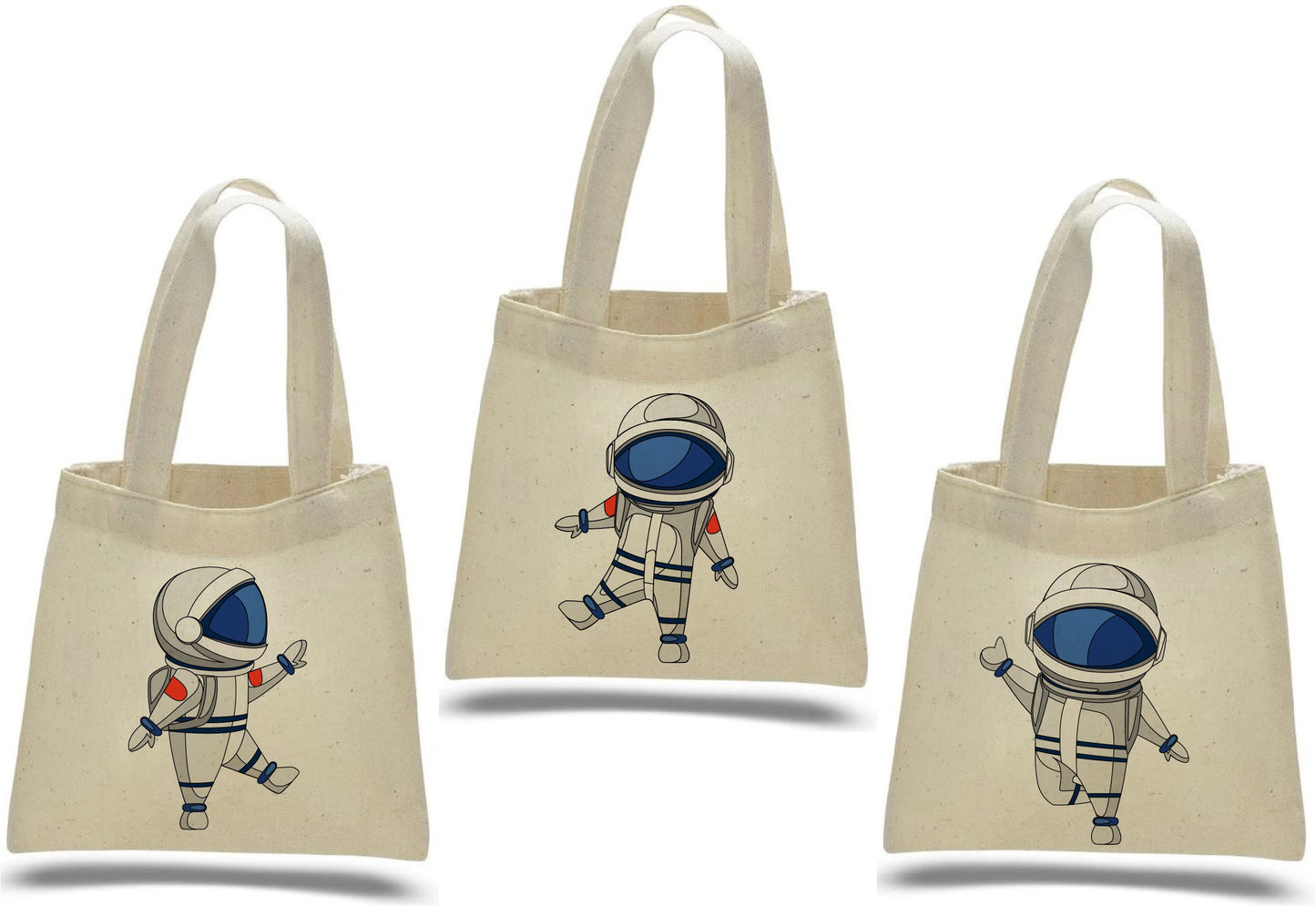 Astronaut Party Favor Bags - Perfect for Astronaut or Space Themed Parties & Events - Set of Three Bags