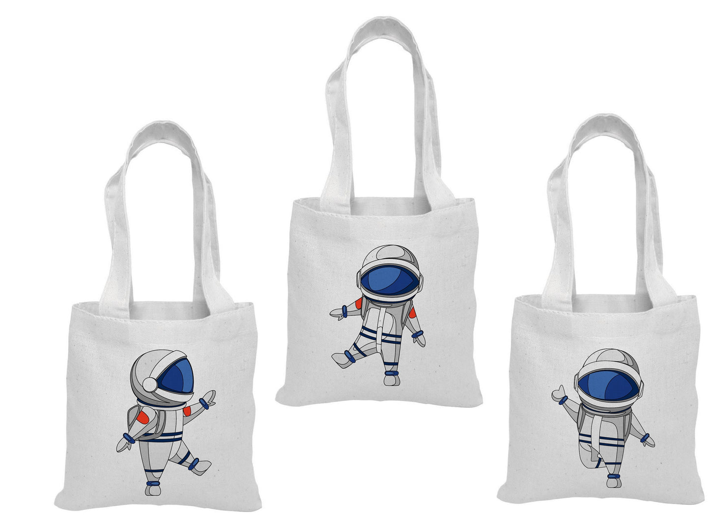 Astronaut Party Favor Bags - Perfect for Astronaut or Space Themed Parties & Events - Set of Three Bags