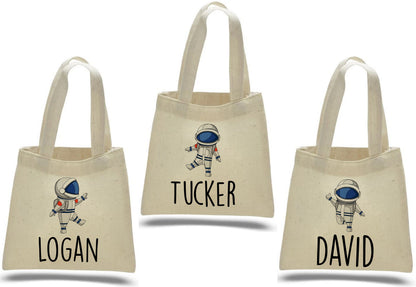Personalized Astronaut Party Favor Bags - Set of Three Bags