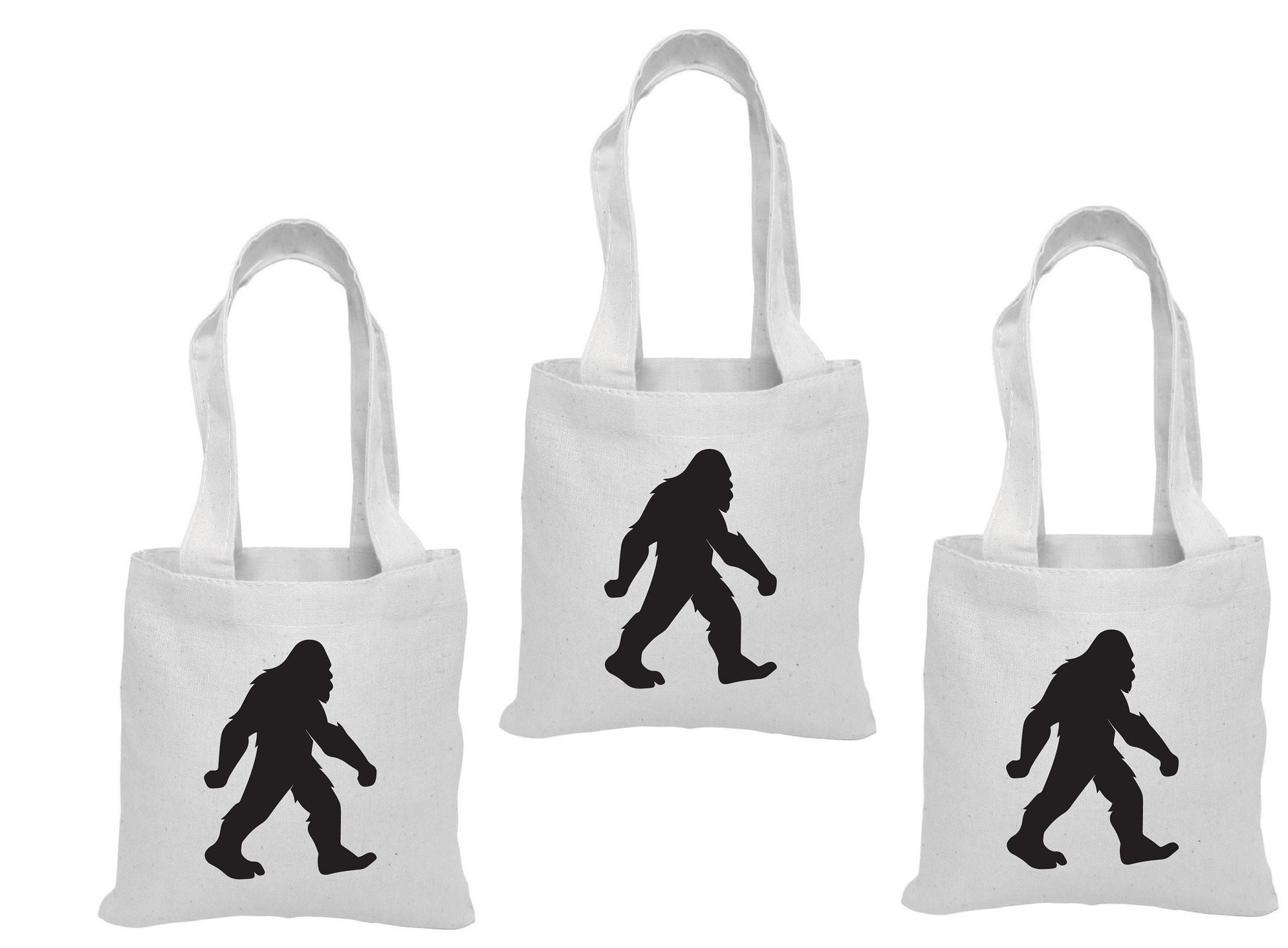 Bigfoot Party Favor Bags - Set of Three - Perfect for Bigfoot Themed Parties!
