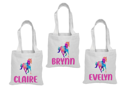 Personalized Horse Party Favor Bags - Set of Three Bags