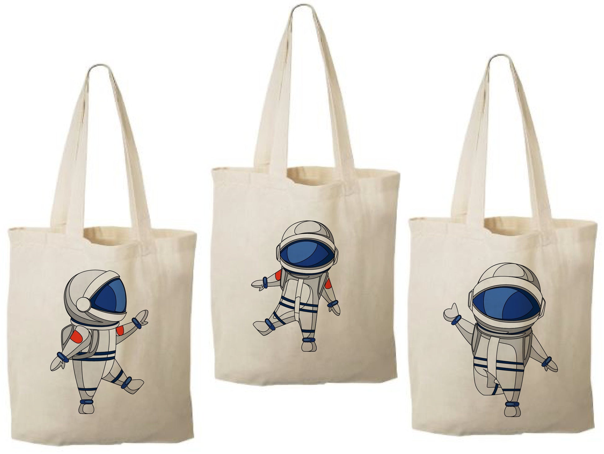 Astronaut Party Favor Bags - Perfect for Astronaut or Space Themed Parties & Events - Set of Three Bags