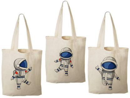 Astronaut Party Favor Bags - Perfect for Astronaut or Space Themed Parties & Events - Set of Three Bags